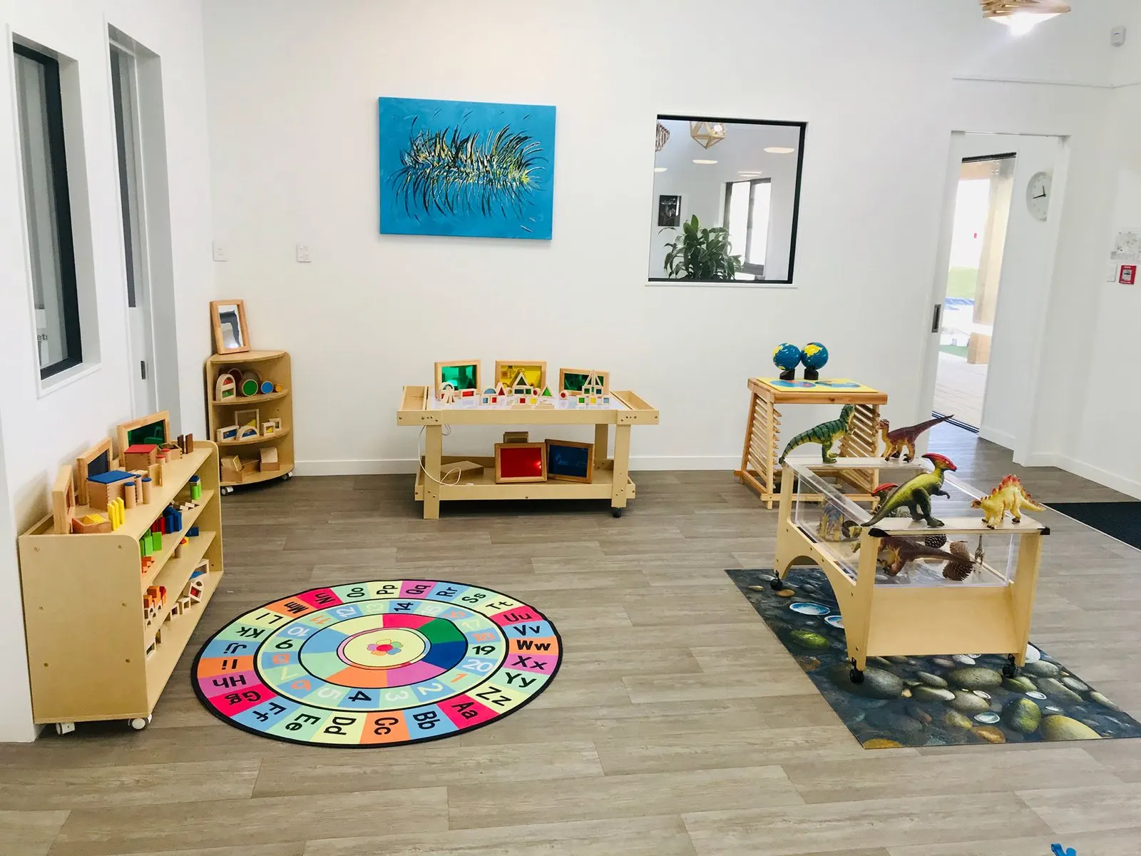 Play mat and shelves